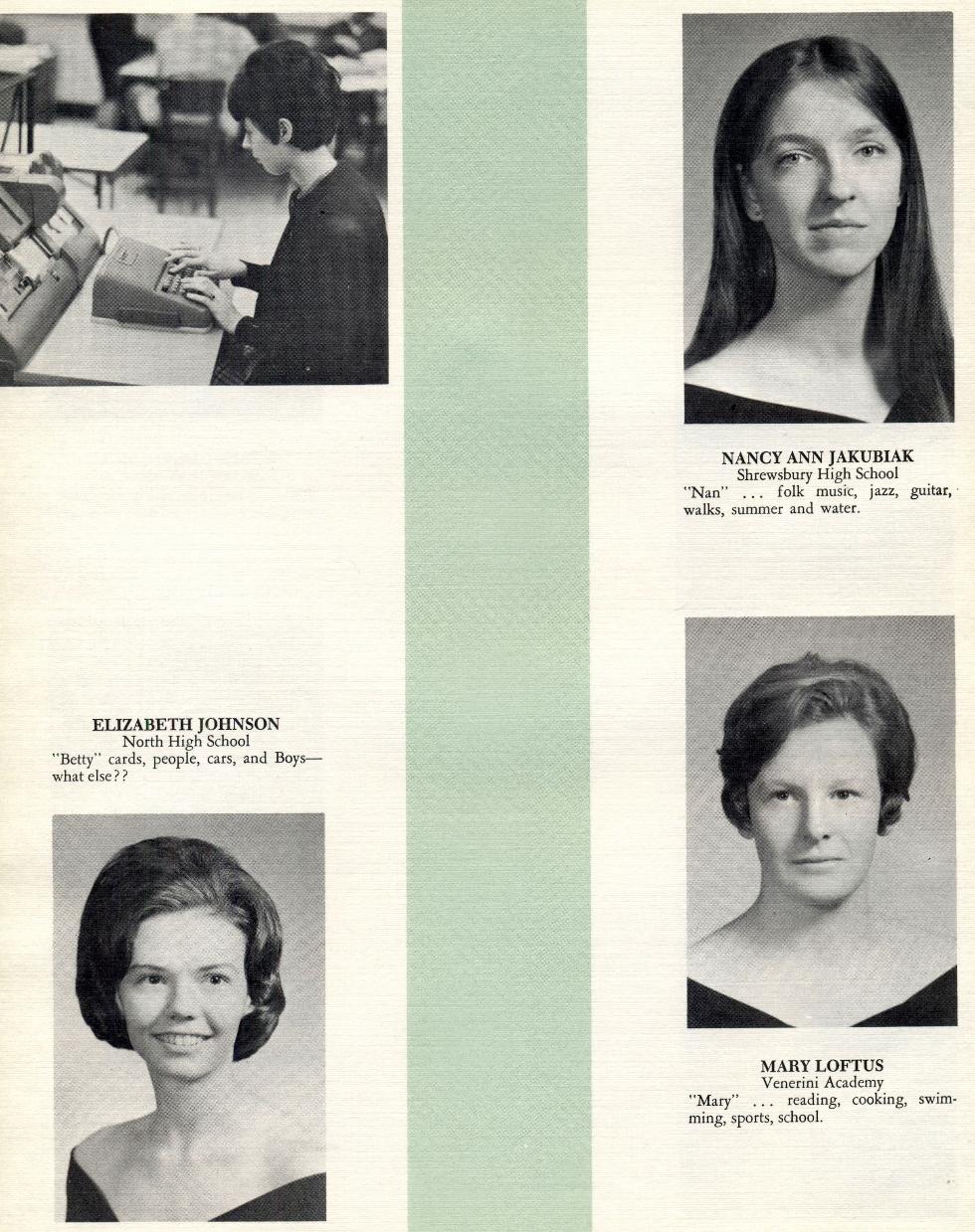Worcester Industrial Technical Institute Class of 1968 Yearbook Data Processing