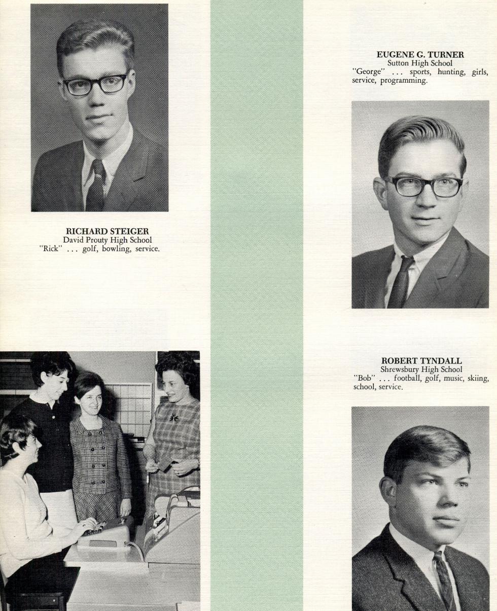 Worcester Industrial Technical Institute Class of 1968 Yearbook Data Processing