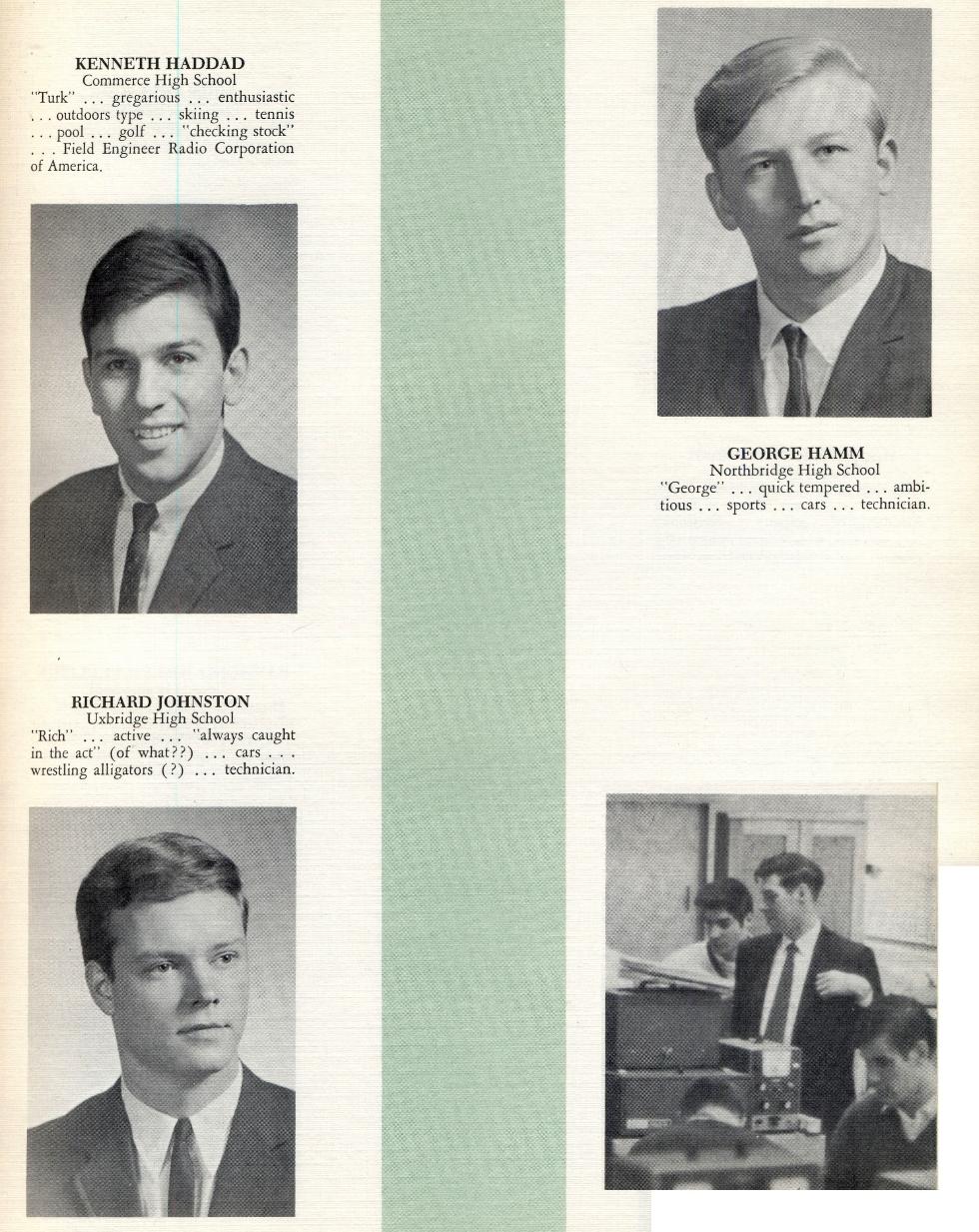 Worcester Industrial Technical Institute Class of 1968 Yearbook Industrial Electronics