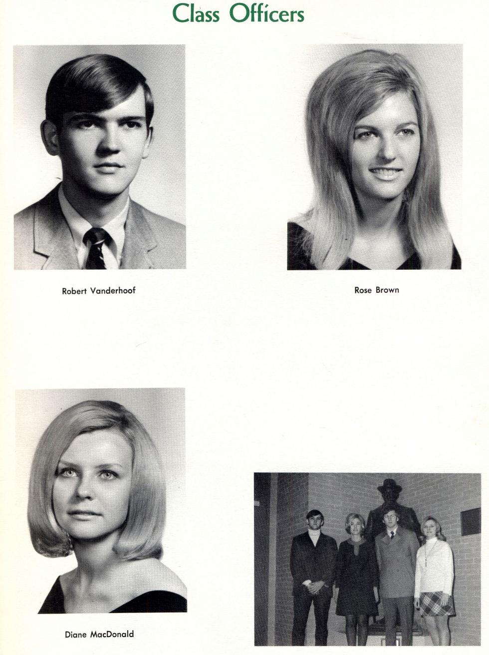 Worcester Industrial Technical Institute - Class of 1969 Yearbook Class Officers