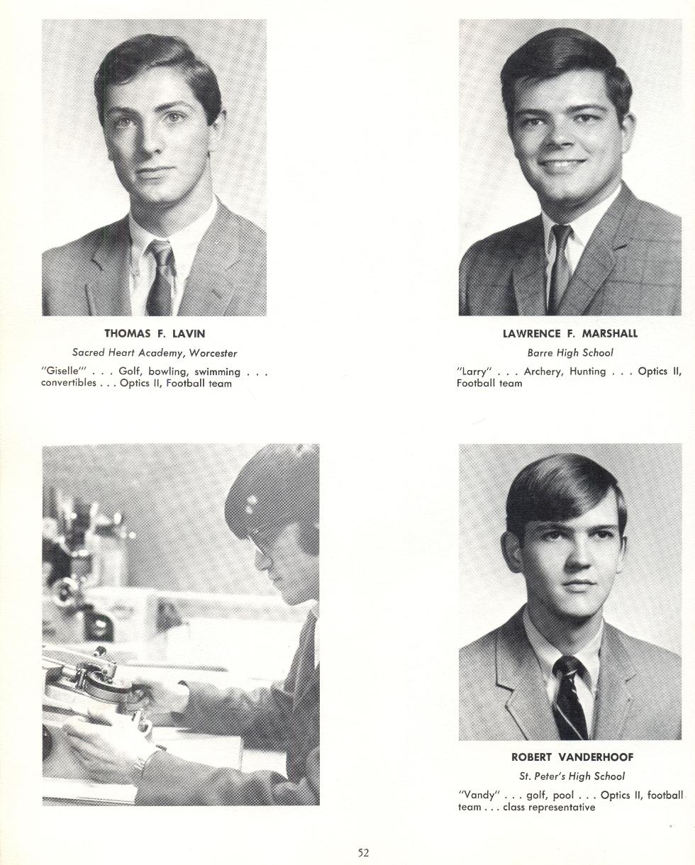Worcester Industrial Technical Institute - Class of 1969 - Optics Technology