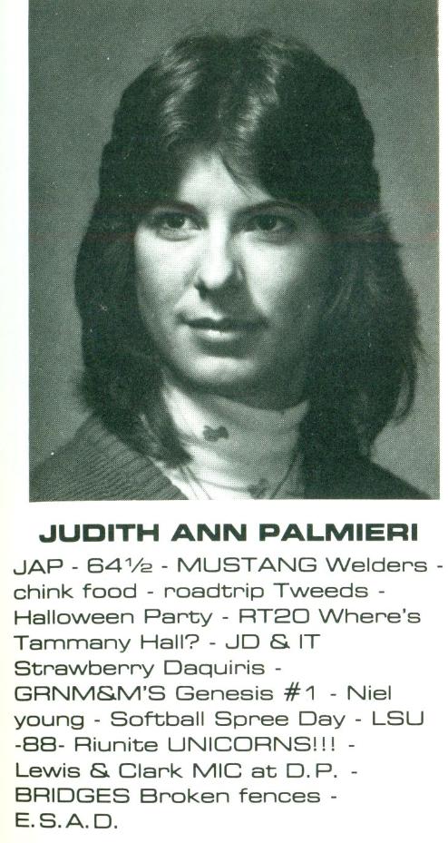 Judith Ann Palmieri WITI 1982 Data Processing