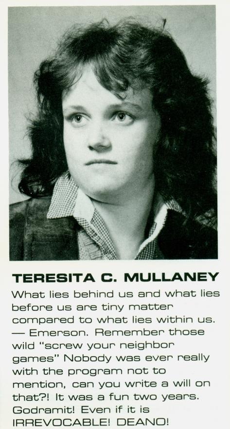 Teresita C Mullaney WITI 1982 Data Processing