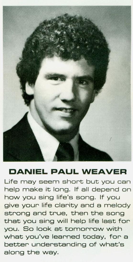 Daniel Paul Weaver WITI 1982 Data Processing