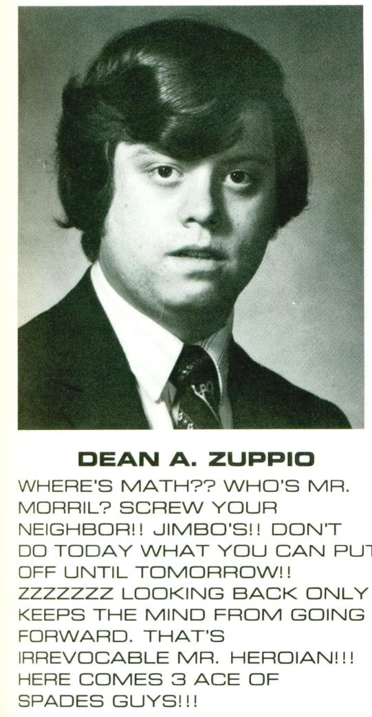 Dean A Zuppio WITI 1982 Data Processing