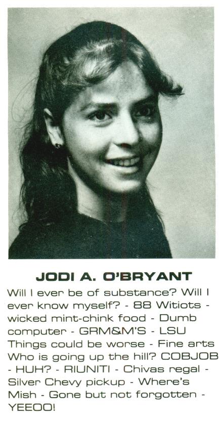 Jodi A O'Bryant WITI 1982 Data Processing