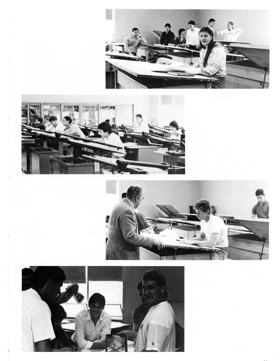 Worcester Industrial Technical Institute Class of 1987 Yearbook Architecture & Construction Candids