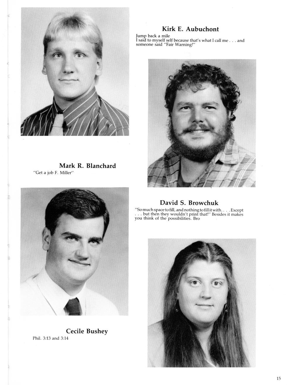 Worcester Industrial Technical Institute Class of 1987 Yearbook Architecture & Construction - Kirk Aubuchont Marki Blanchard David Browchuck Cecile Bushey