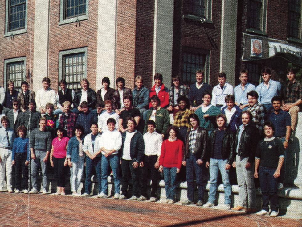Worcester Industrial Technical Institute Class of 1987 Yearbook Class Photo