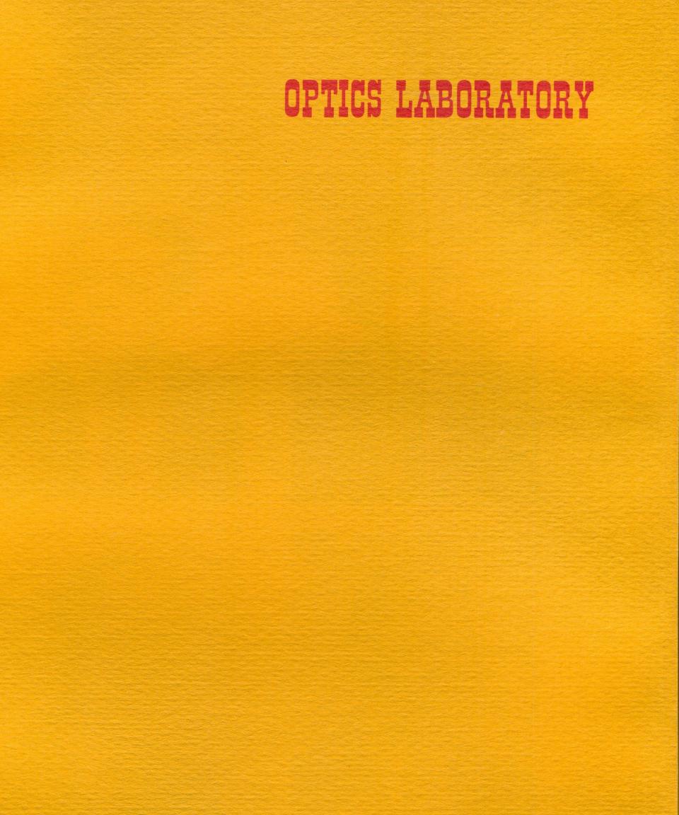 Worcester Industrial Technical Institute Class of 1967 Yearbook Optics Laboratory