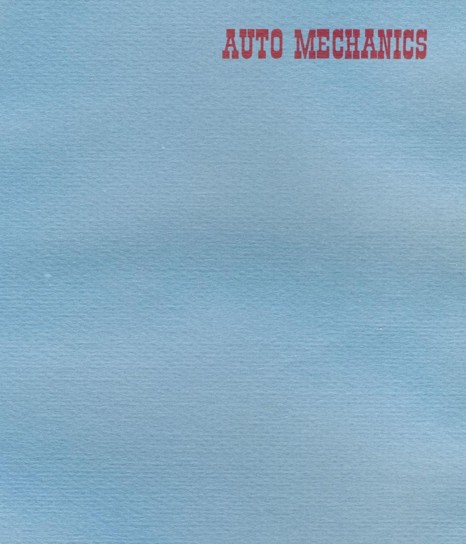 Worcester Industrial Technical Institute Class of 1967 Yearbook Auto Mechanics