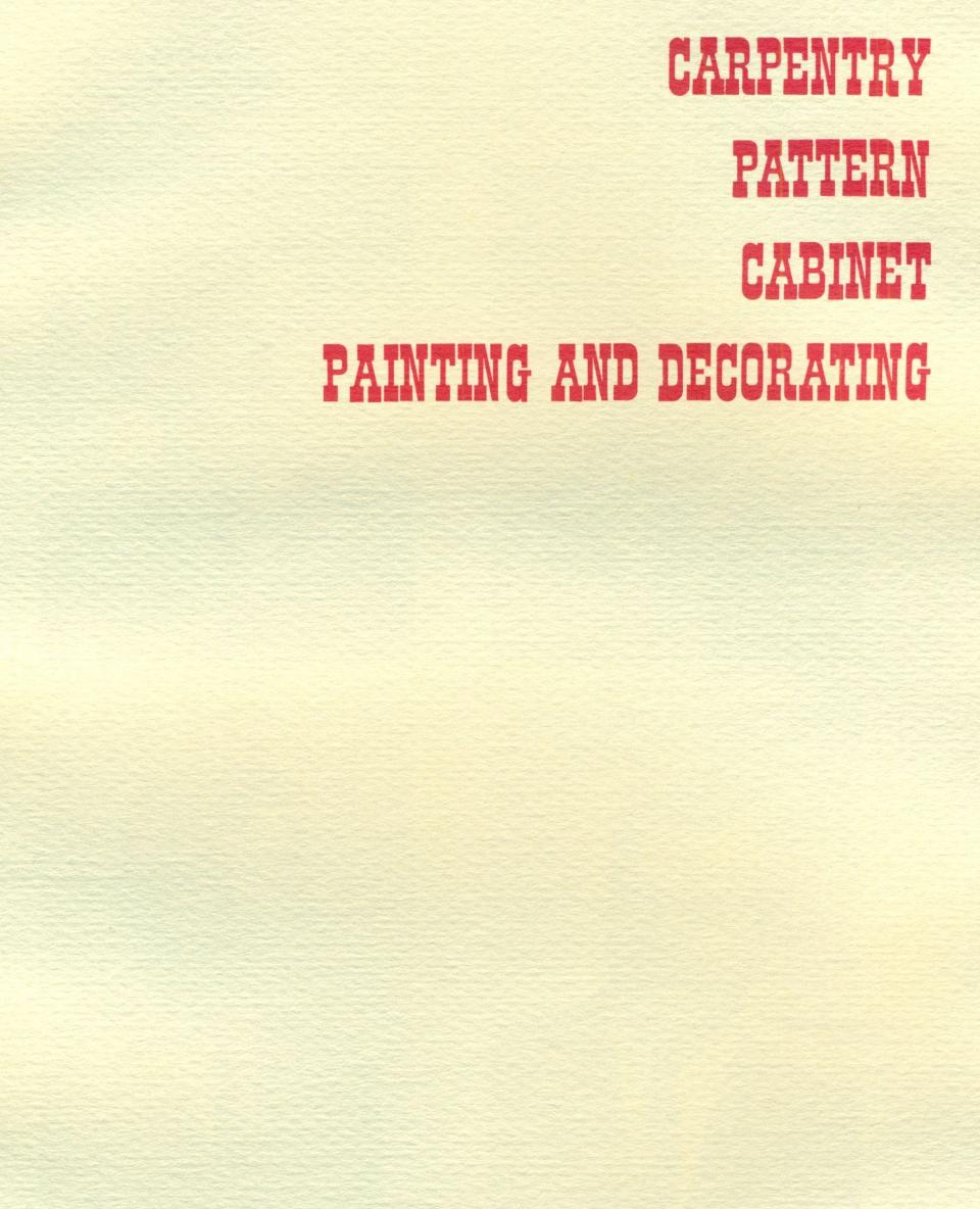 Worcester Industrial Technical Institute Class of 1967 Yearbook Carpentry