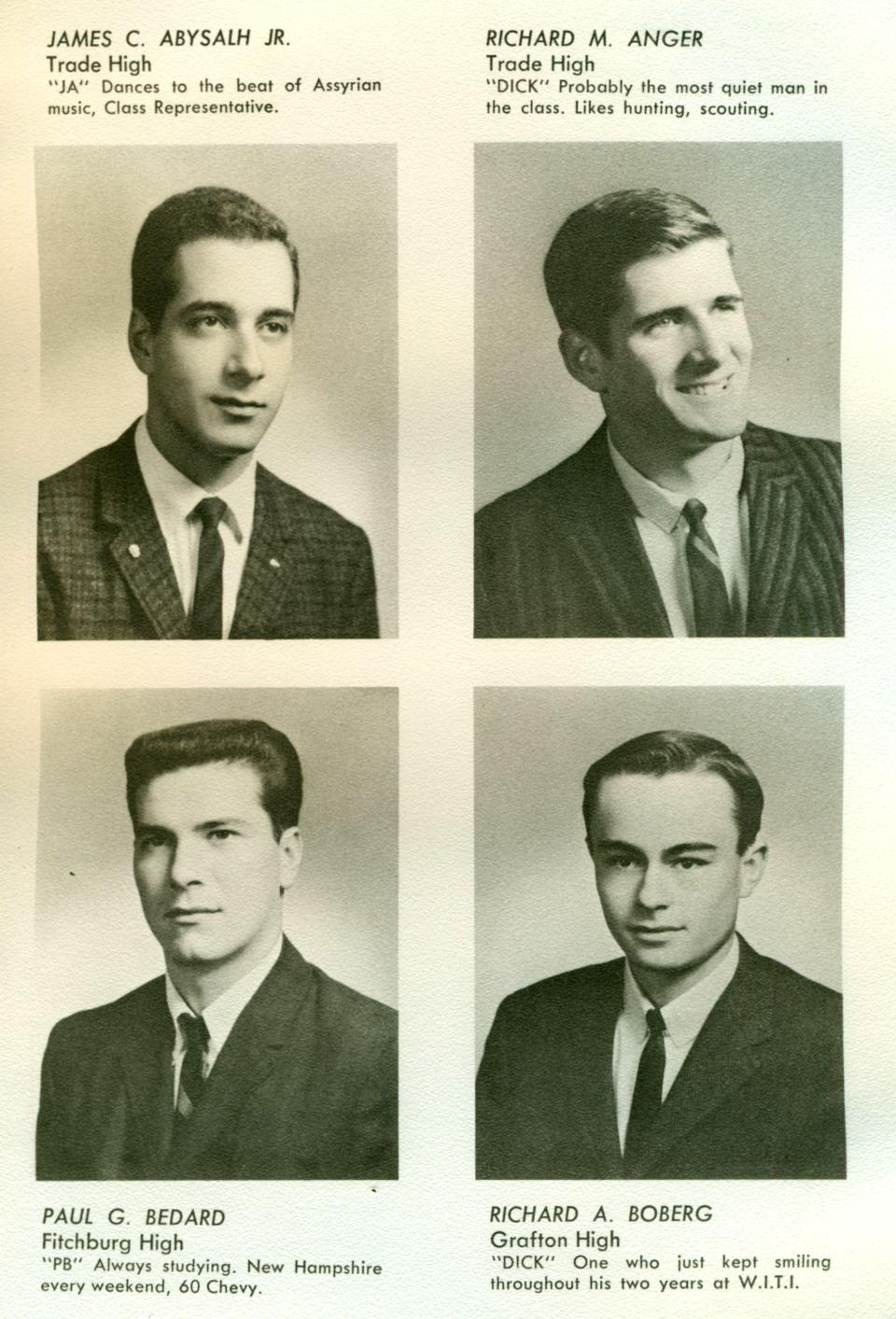 Worcester Industrial Technical Institute Class of 1967 Yearbook Drafting