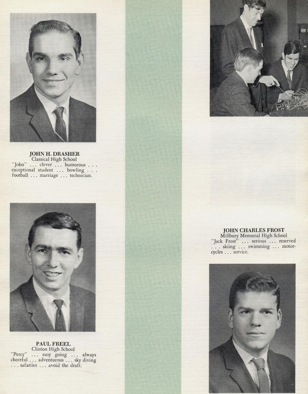 Worcester Industrial Technical Institute Class of 1968 Yearbook Industrial Electronics