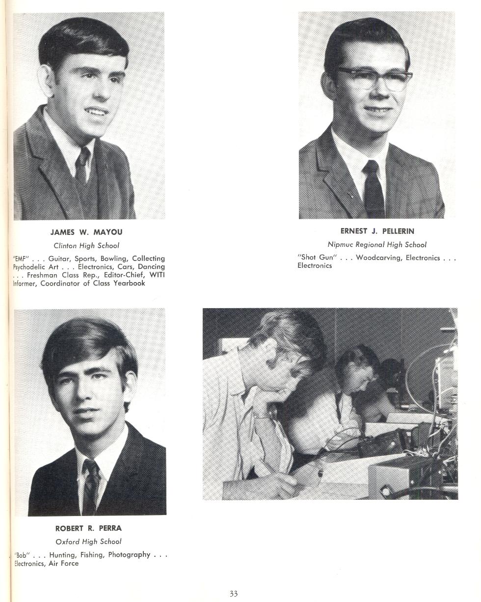 Worcester Industrial Technical Institute - Class of 1969 - Electronics Technology