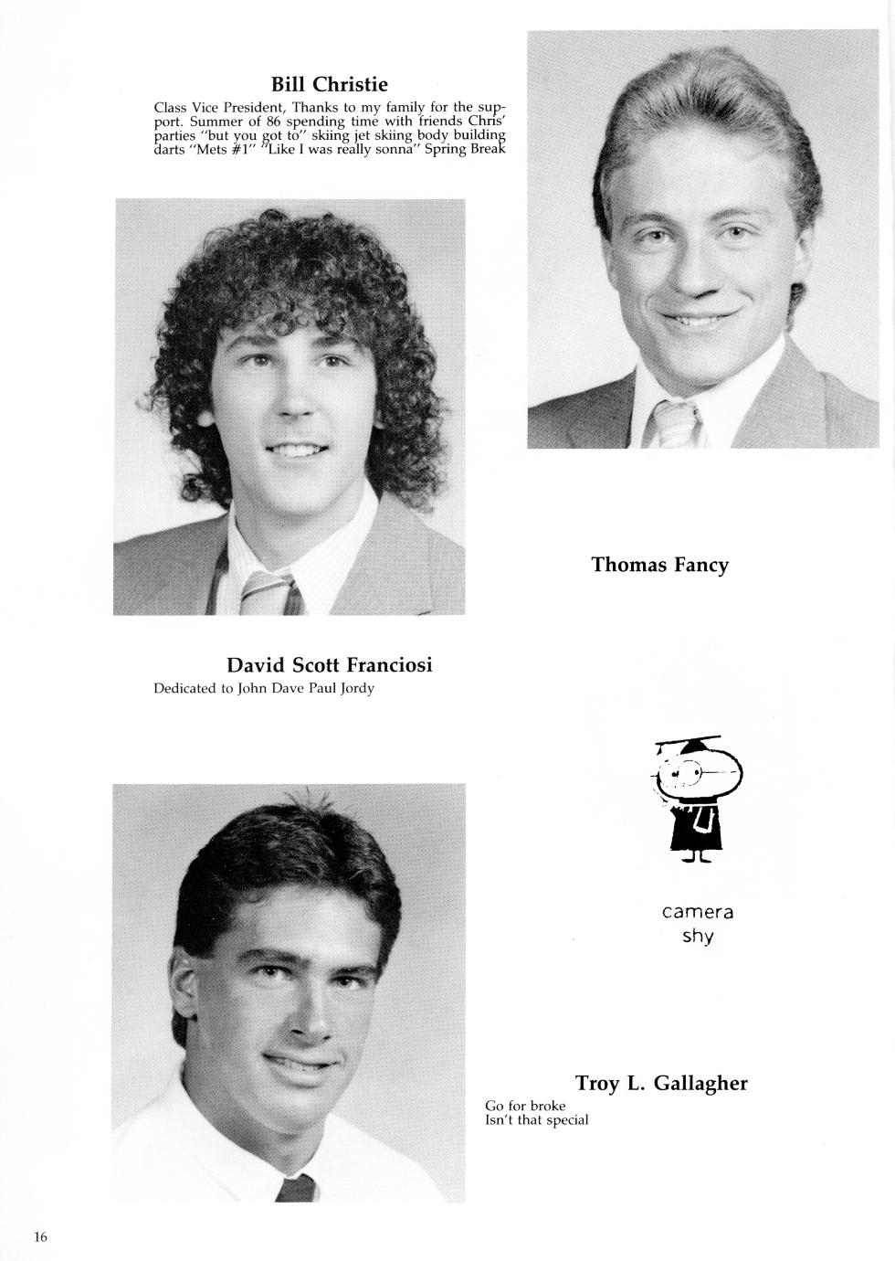 Worcester Industrial Technical Institute Class of 1987 Yearbook Architecture & Construction Bill Christie Thomas Fancy Troy Gallagher