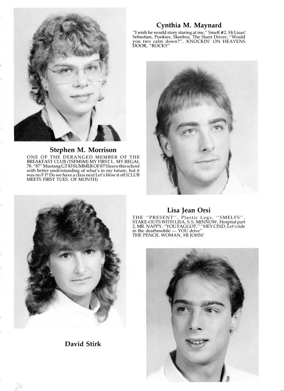 Worcester Industrial Technical Institute Data Processing Class of 1987