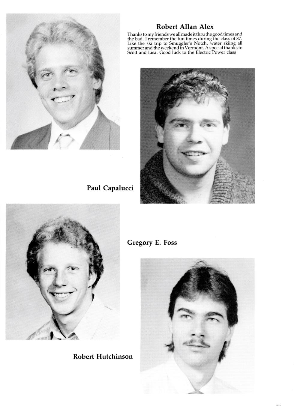 Worcester Industrial Technical; Institute - Electric Power Technology Class of 1987