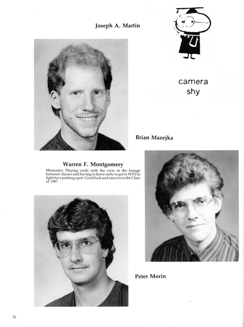 Worcester Industrial Technical Institute - Machine Tool & Design Class of 1987