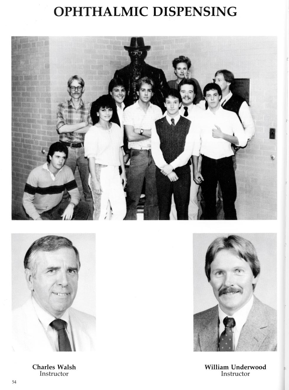 Worcester Industrial Technical Institute - Ophthalmic Dispensing Technology Class of 1987